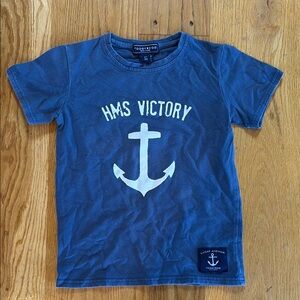 Toobydoo Kids Blue HMS Victory T-Shirt, 4T